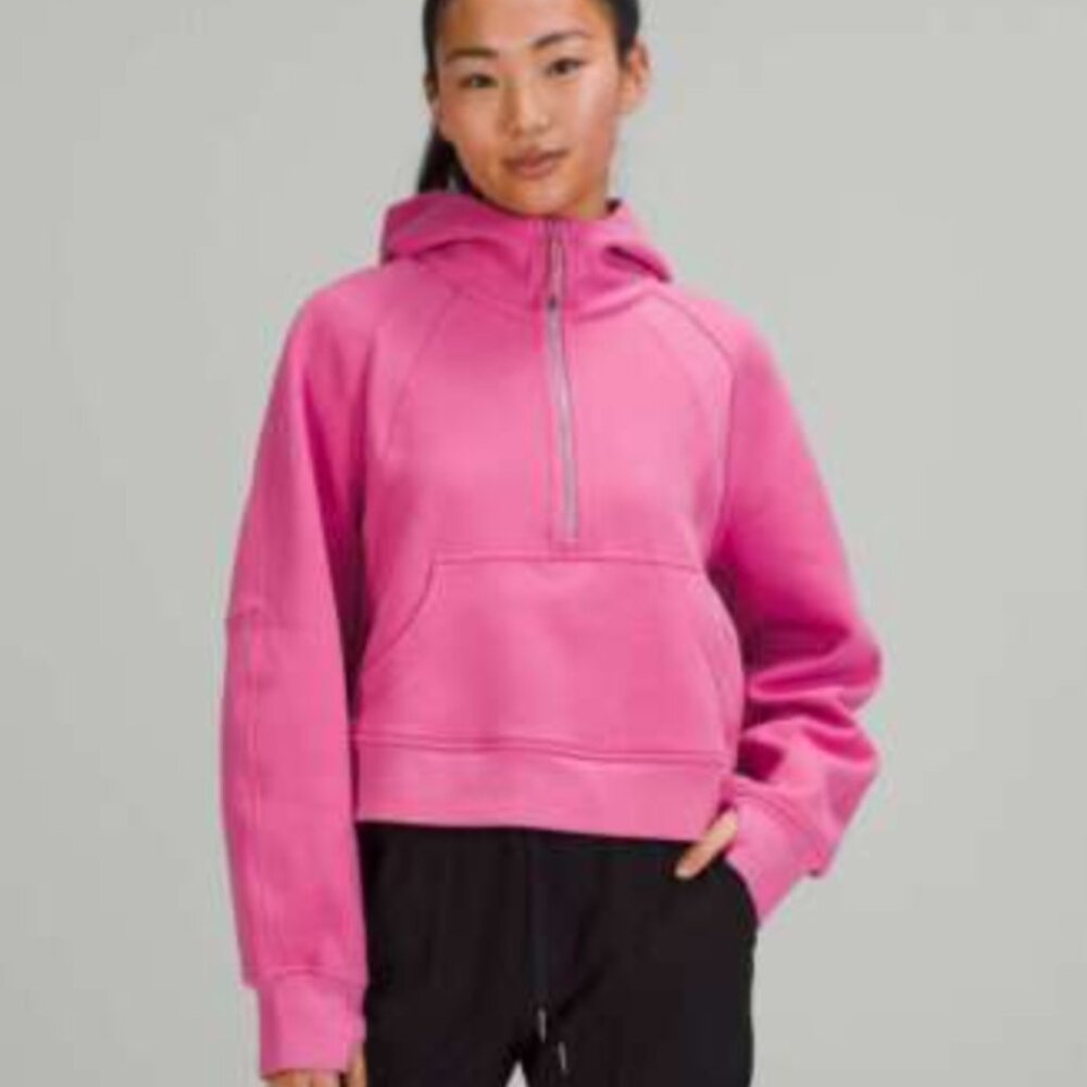 Lululemon Scuba Oversized Full-Zip Hoodie Pink Blossom Size M/L